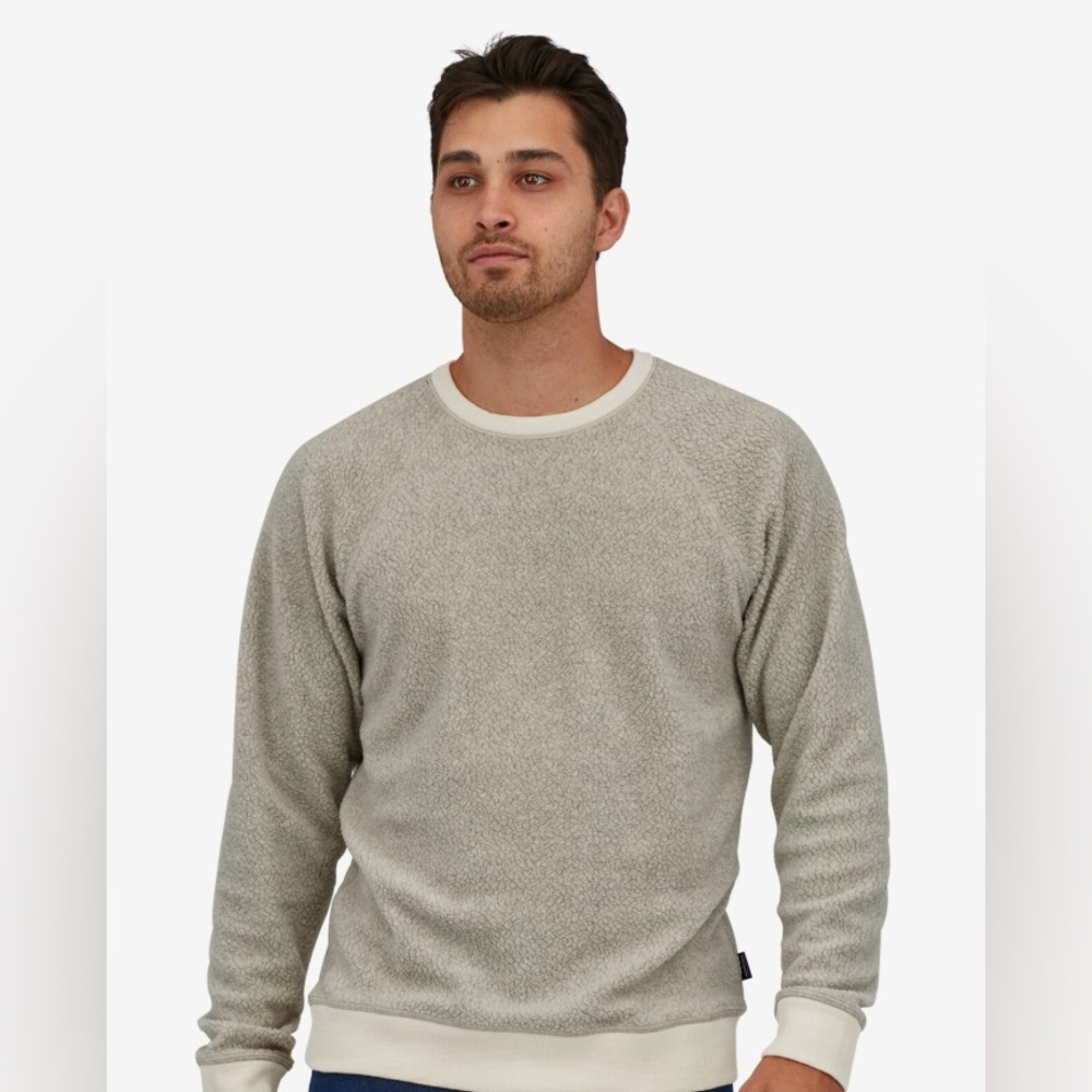 Patagonia Men's Reversible Shearling Fleece Crew - Medium
